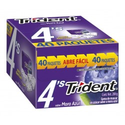 Trident® 4's Mora Azul 40 piezas de 5,2 g