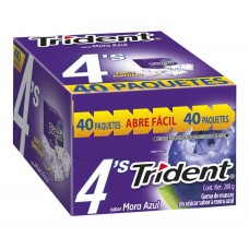 Trident® 4's Mora Azul 40 piezas de 5,2 g