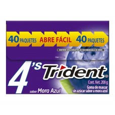 Trident® 4's Mora Azul 40 piezas de 5,2 g